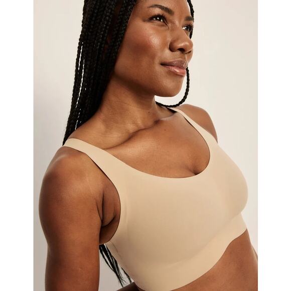 [Knix] Nude Warm Sand Revolution Adjustable Pullover Bra Size L+ 36D 36E 36DD - Picture 1 of 10
